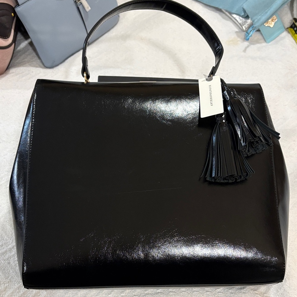Anthropologie Large Black Work Bag